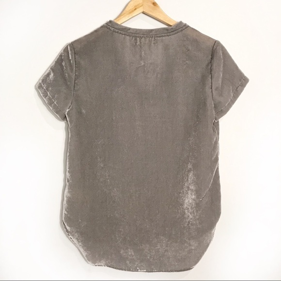 CLOTH & STONE Anthropologie Velvet Tee - Picture 8 of 11